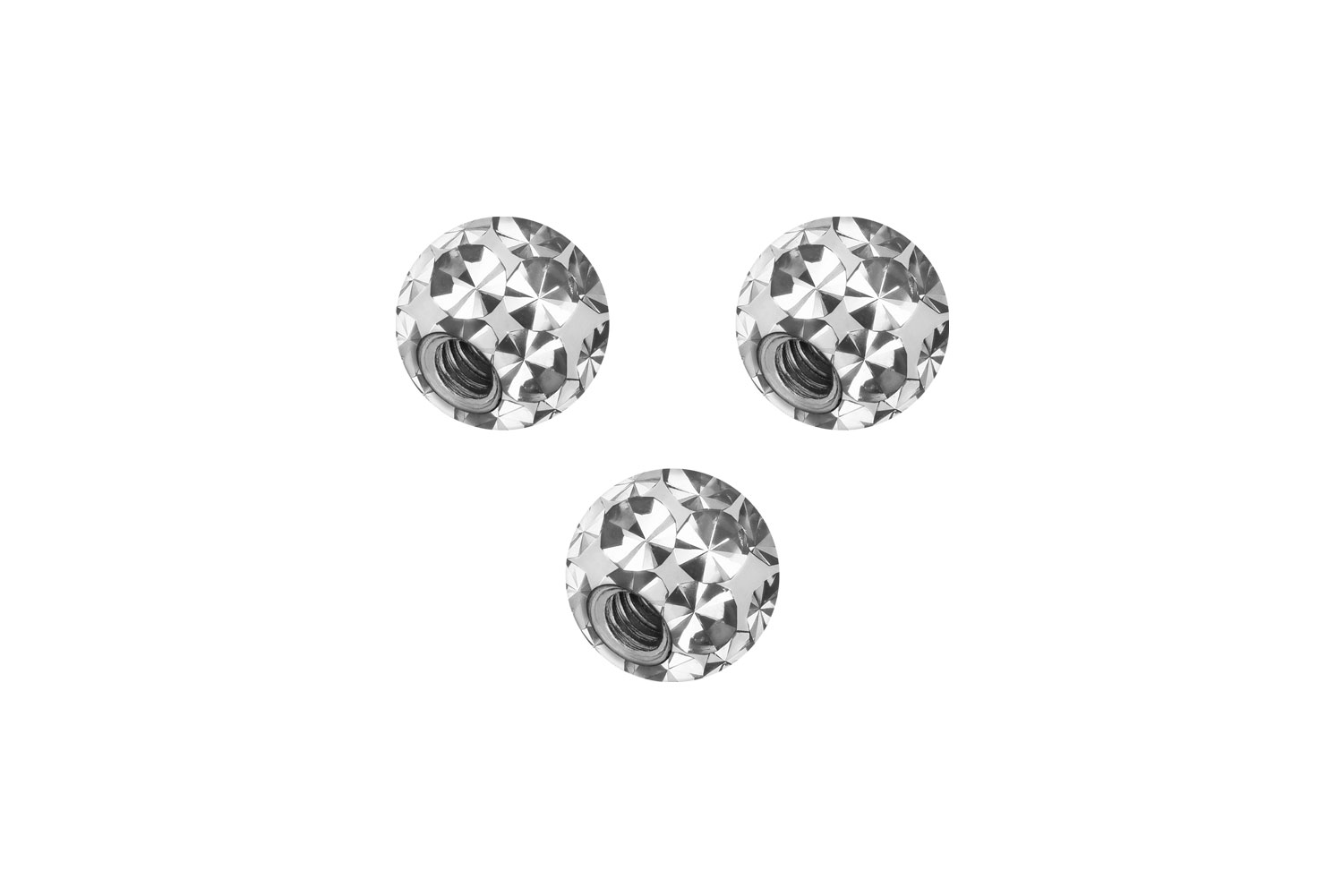 SET Chirurgenstahl Schraubkugel EPOXY von Piercingline